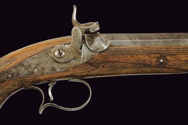 Pistola a luminello  - Asta La Collezione di Armi Antiche di un Gentiluomo Californiano - Associazione Nazionale - Case d'Asta italiane