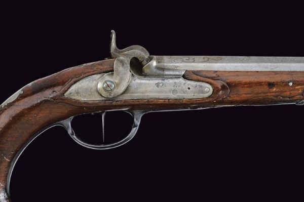 Pistola ridotta a luminello di Christof Kuchenreuther  - Asta La Collezione di Armi Antiche di un Gentiluomo Californiano - Associazione Nazionale - Case d'Asta italiane