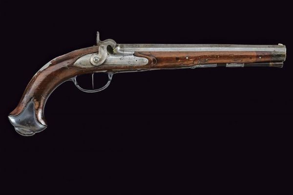 Pistola ridotta a luminello di Christof Kuchenreuther  - Asta La Collezione di Armi Antiche di un Gentiluomo Californiano - Associazione Nazionale - Case d'Asta italiane