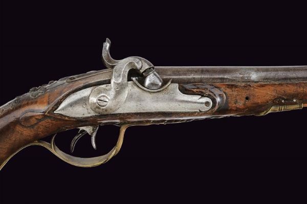 Pistola a due canne convertita a luminello  - Asta La Collezione di Armi Antiche di un Gentiluomo Californiano - Associazione Nazionale - Case d'Asta italiane