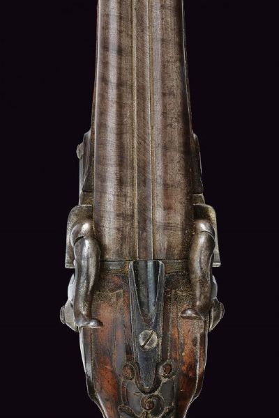 Pistola a due canne convertita a luminello  - Asta La Collezione di Armi Antiche di un Gentiluomo Californiano - Associazione Nazionale - Case d'Asta italiane