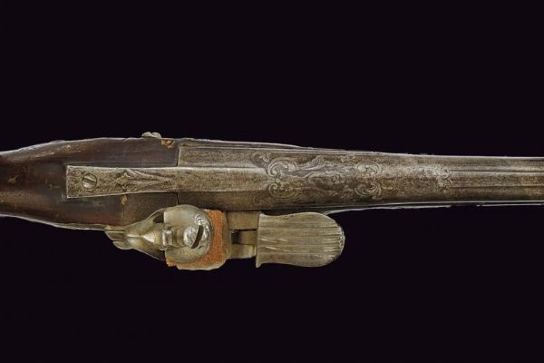 Pistola a pietra focaia  - Asta La Collezione di Armi Antiche di un Gentiluomo Californiano - Associazione Nazionale - Case d'Asta italiane