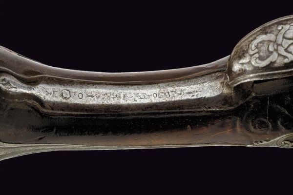 Pistola a pietra focaia  - Asta La Collezione di Armi Antiche di un Gentiluomo Californiano - Associazione Nazionale - Case d'Asta italiane