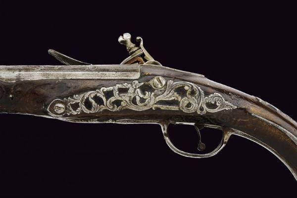 Pistola a pietra focaia  - Asta La Collezione di Armi Antiche di un Gentiluomo Californiano - Associazione Nazionale - Case d'Asta italiane