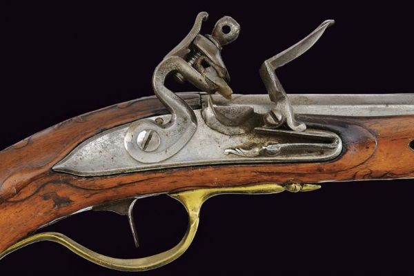 Pistola a pietra focaia  - Asta La Collezione di Armi Antiche di un Gentiluomo Californiano - Associazione Nazionale - Case d'Asta italiane