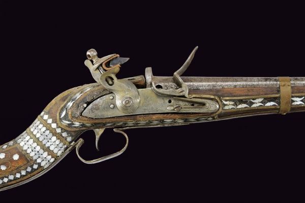Jezail a pietra focaia  - Asta La Collezione di Armi Antiche di un Gentiluomo Californiano - Associazione Nazionale - Case d'Asta italiane