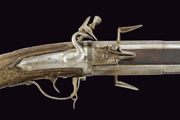 Pistola Wender a pietra focaia  - Asta La Collezione di Armi Antiche di un Gentiluomo Californiano - Associazione Nazionale - Case d'Asta italiane