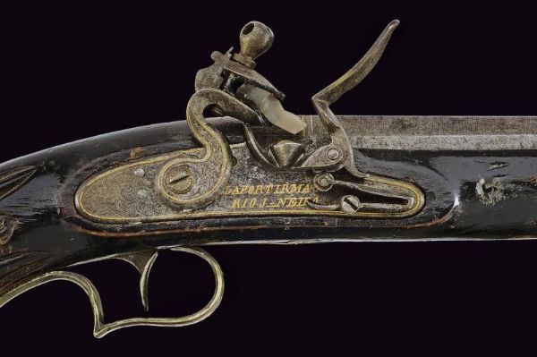 Bella pistola a pietra focaia di Laport Irmaos  - Asta La Collezione di Armi Antiche di un Gentiluomo Californiano - Associazione Nazionale - Case d'Asta italiane