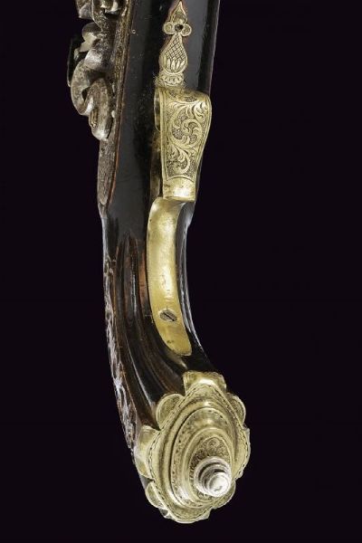 Bella pistola a pietra focaia di Laport Irmaos  - Asta La Collezione di Armi Antiche di un Gentiluomo Californiano - Associazione Nazionale - Case d'Asta italiane