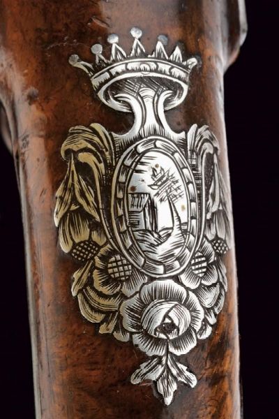 Interessante e raro paio di pistole a pietra focaia da viaggio per il mercato Polacco  - Asta La Collezione di Armi Antiche di un Gentiluomo Californiano - Associazione Nazionale - Case d'Asta italiane