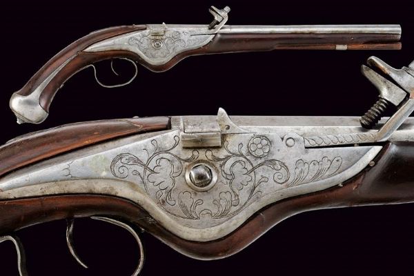 Pistola a ruota  - Asta La Collezione di Armi Antiche di un Gentiluomo Californiano - Associazione Nazionale - Case d'Asta italiane