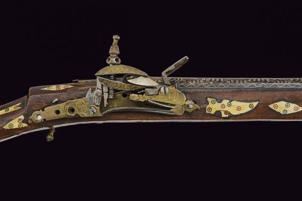 Fucile Kabyle a pietra  - Asta La Collezione di Armi Antiche di un Gentiluomo Californiano - Associazione Nazionale - Case d'Asta italiane