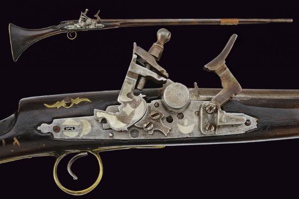 Moukala a pietra focaia  - Asta La Collezione di Armi Antiche di un Gentiluomo Californiano - Associazione Nazionale - Case d'Asta italiane