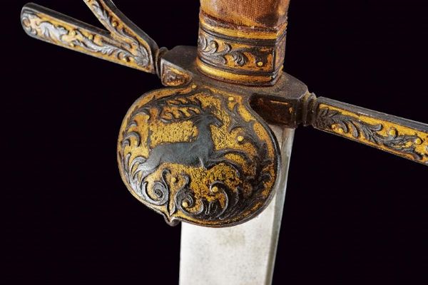 Bellissimo paloscio da caccia  - Asta La Collezione di Armi Antiche di un Gentiluomo Californiano - Associazione Nazionale - Case d'Asta italiane