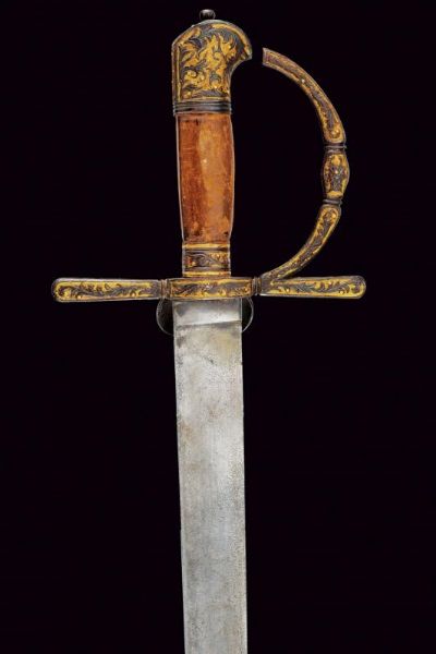 Bellissimo paloscio da caccia  - Asta La Collezione di Armi Antiche di un Gentiluomo Californiano - Associazione Nazionale - Case d'Asta italiane