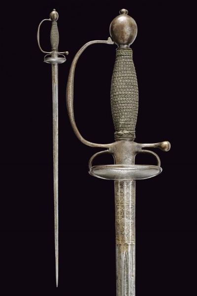 Interessante spadino  - Asta La Collezione di Armi Antiche di un Gentiluomo Californiano - Associazione Nazionale - Case d'Asta italiane