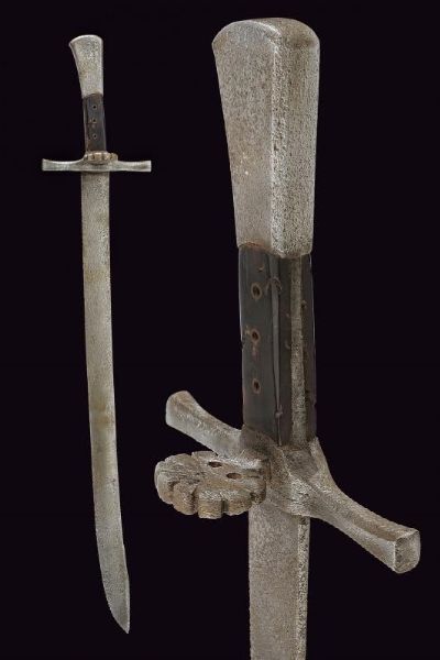 Grosses Messer  - Asta La Collezione di Armi Antiche di un Gentiluomo Californiano - Associazione Nazionale - Case d'Asta italiane