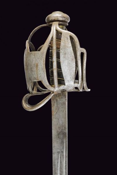 Spada da cavalleria a gabbia  - Asta La Collezione di Armi Antiche di un Gentiluomo Californiano - Associazione Nazionale - Case d'Asta italiane
