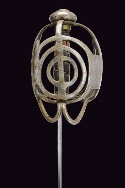 Spada da cavalleria a gabbia  - Asta La Collezione di Armi Antiche di un Gentiluomo Californiano - Associazione Nazionale - Case d'Asta italiane