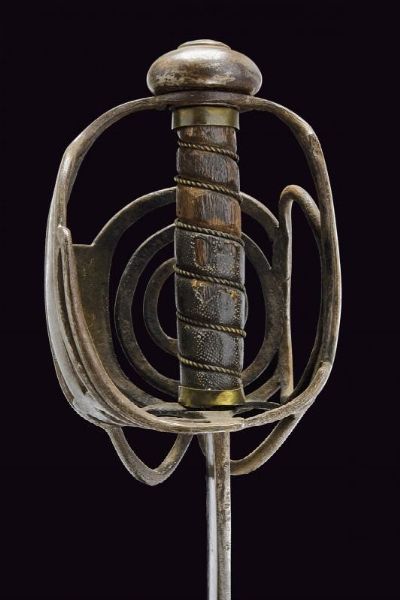 Spada da cavalleria a gabbia  - Asta La Collezione di Armi Antiche di un Gentiluomo Californiano - Associazione Nazionale - Case d'Asta italiane