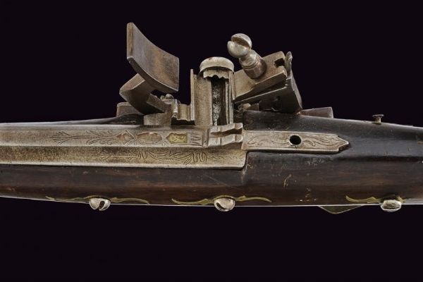 Moukala a pietra focaia  - Asta La Collezione di Armi Antiche di un Gentiluomo Californiano - Associazione Nazionale - Case d'Asta italiane