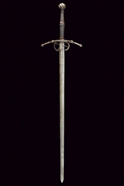 Spada bastarda a una mano e mezza  - Asta La Collezione di Armi Antiche di un Gentiluomo Californiano - Associazione Nazionale - Case d'Asta italiane