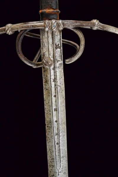 Spada bastarda a una mano e mezza  - Asta La Collezione di Armi Antiche di un Gentiluomo Californiano - Associazione Nazionale - Case d'Asta italiane