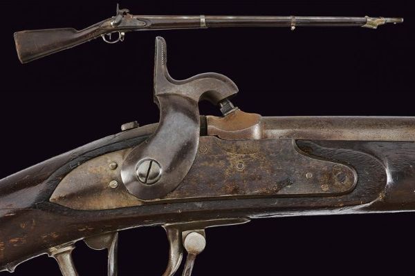 Fucile ridotto a luminello  - Asta La Collezione di Armi Antiche di un Gentiluomo Californiano - Associazione Nazionale - Case d'Asta italiane