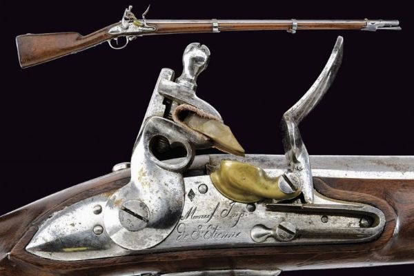 Fucile a pietra focaia Mod. 1777  - Asta La Collezione di Armi Antiche di un Gentiluomo Californiano - Associazione Nazionale - Case d'Asta italiane