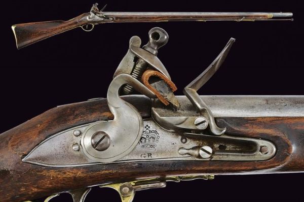 Fucile a pietra focaia  - Asta La Collezione di Armi Antiche di un Gentiluomo Californiano - Associazione Nazionale - Case d'Asta italiane