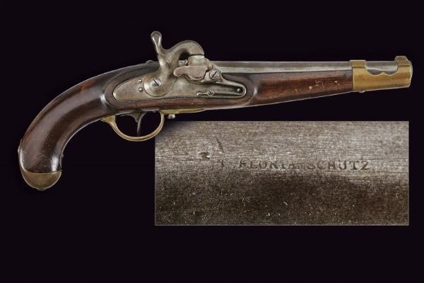 Pistola Augustin da cavalleria Mod. 1844  - Asta La Collezione di Armi Antiche di un Gentiluomo Californiano - Associazione Nazionale - Case d'Asta italiane