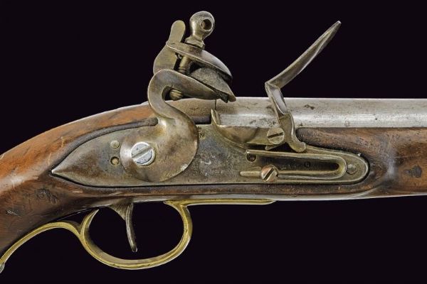 Pistola a pietra focaia da cavalleria  - Asta La Collezione di Armi Antiche di un Gentiluomo Californiano - Associazione Nazionale - Case d'Asta italiane