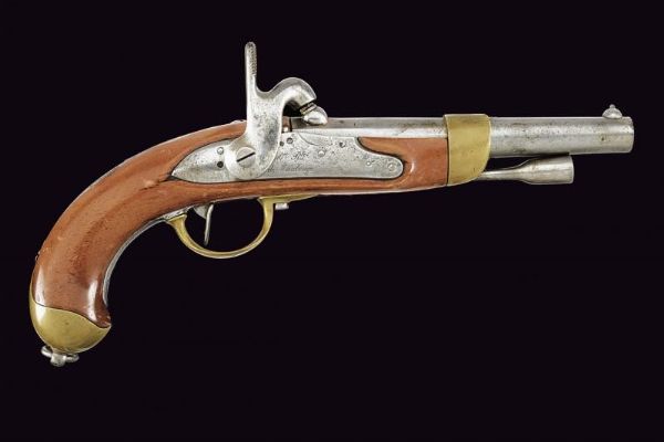 Pistola a luminello Mod. 1822 T Bis  - Asta La Collezione di Armi Antiche di un Gentiluomo Californiano - Associazione Nazionale - Case d'Asta italiane