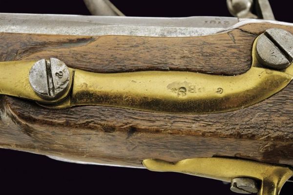 Pistola a pietra focaia An. XIII  - Asta La Collezione di Armi Antiche di un Gentiluomo Californiano - Associazione Nazionale - Case d'Asta italiane