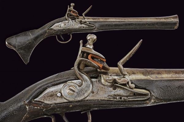 Tromboncino a pietra focaia  - Asta La Collezione di Armi Antiche di un Gentiluomo Californiano - Associazione Nazionale - Case d'Asta italiane