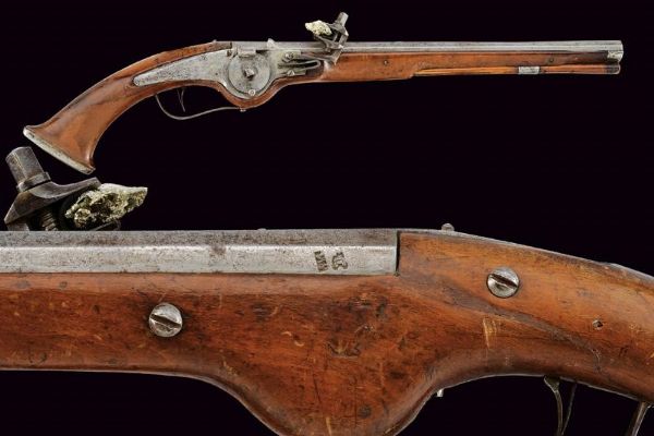 Pistola a ruota militare  - Asta La Collezione di Armi Antiche di un Gentiluomo Californiano - Associazione Nazionale - Case d'Asta italiane