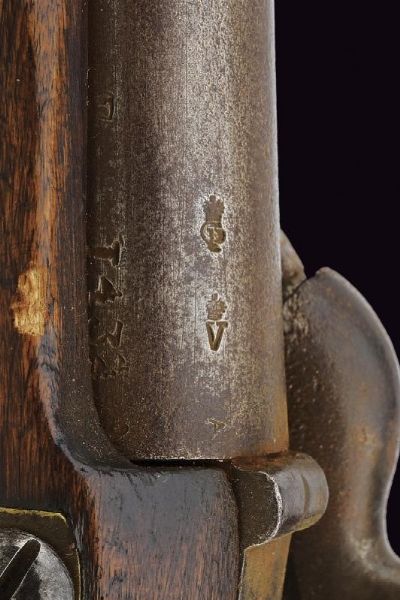 Pistola da cavalleria a luminello con calciolo  - Asta La Collezione di Armi Antiche di un Gentiluomo Californiano - Associazione Nazionale - Case d'Asta italiane