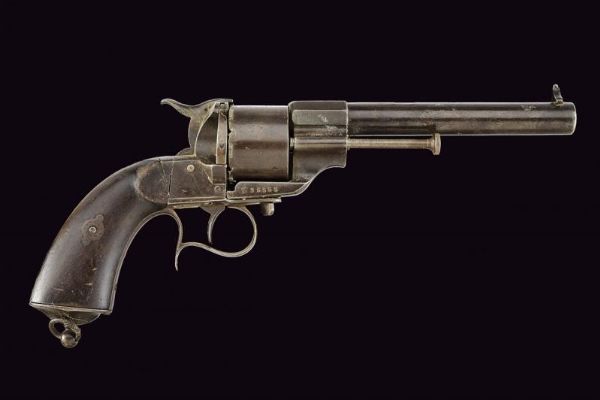 Revolver a spillo Lefaucheux Lungo  - Asta La Collezione di Armi Antiche di un Gentiluomo Californiano - Associazione Nazionale - Case d'Asta italiane