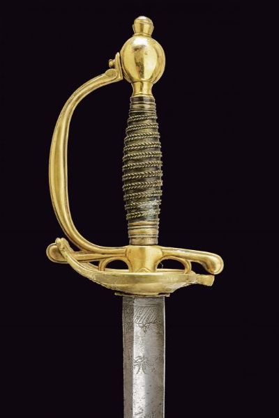Spada da ufficiale  - Asta La Collezione di Armi Antiche di un Gentiluomo Californiano - Associazione Nazionale - Case d'Asta italiane