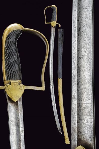 Rara sciabola Landkadet danese Mod. 1802  - Asta La Collezione di Armi Antiche di un Gentiluomo Californiano - Associazione Nazionale - Case d'Asta italiane