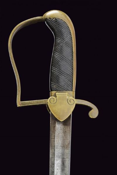 Rara sciabola Landkadet danese Mod. 1802  - Asta La Collezione di Armi Antiche di un Gentiluomo Californiano - Associazione Nazionale - Case d'Asta italiane