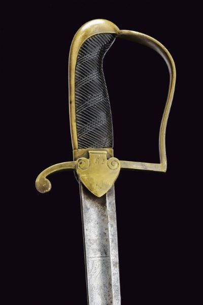 Rara sciabola Landkadet danese Mod. 1802  - Asta La Collezione di Armi Antiche di un Gentiluomo Californiano - Associazione Nazionale - Case d'Asta italiane