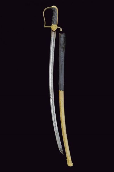 Rara sciabola Landkadet danese Mod. 1802  - Asta La Collezione di Armi Antiche di un Gentiluomo Californiano - Associazione Nazionale - Case d'Asta italiane