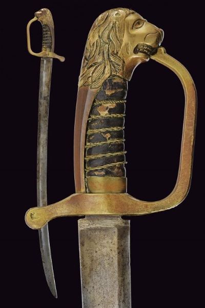 Sciabola da artiglieria Mod. 1802  - Asta La Collezione di Armi Antiche di un Gentiluomo Californiano - Associazione Nazionale - Case d'Asta italiane