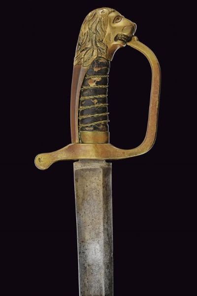 Sciabola da artiglieria Mod. 1802  - Asta La Collezione di Armi Antiche di un Gentiluomo Californiano - Associazione Nazionale - Case d'Asta italiane