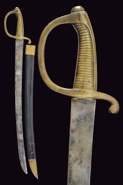Sabre briquet  - Asta La Collezione di Armi Antiche di un Gentiluomo Californiano - Associazione Nazionale - Case d'Asta italiane