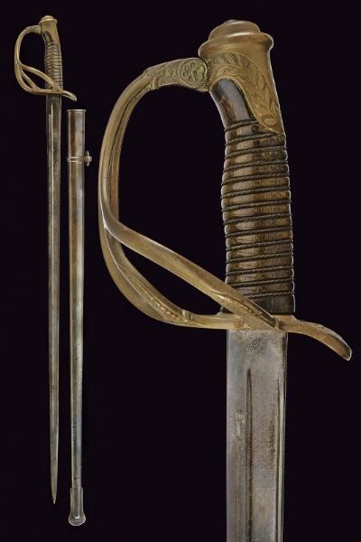 Spada da cavalleria  - Asta La Collezione di Armi Antiche di un Gentiluomo Californiano - Associazione Nazionale - Case d'Asta italiane