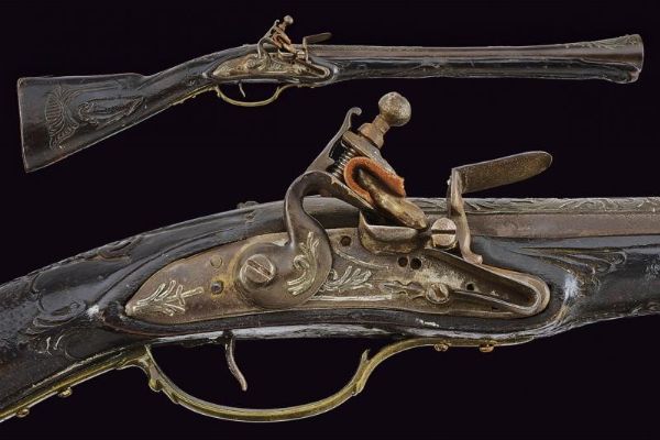 Tromboncino a pietra focaia  - Asta La Collezione di Armi Antiche di un Gentiluomo Californiano - Associazione Nazionale - Case d'Asta italiane