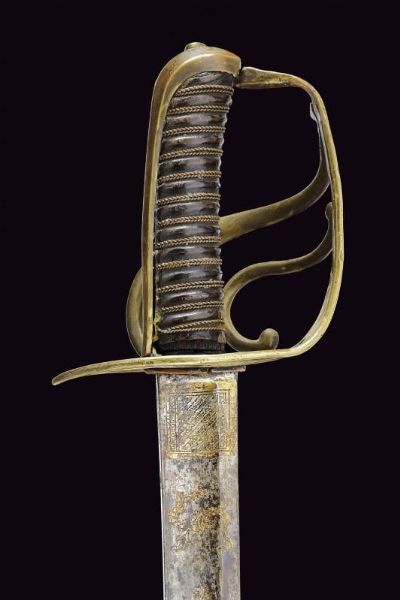 Sciabola da ufficiale  - Asta La Collezione di Armi Antiche di un Gentiluomo Californiano - Associazione Nazionale - Case d'Asta italiane