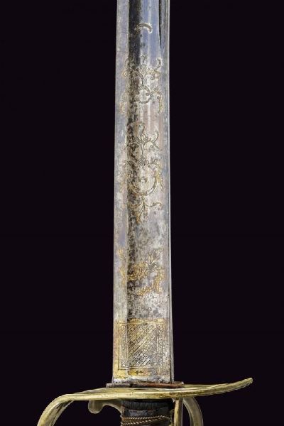 Sciabola da ufficiale  - Asta La Collezione di Armi Antiche di un Gentiluomo Californiano - Associazione Nazionale - Case d'Asta italiane